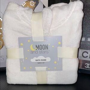 Kids White Bath Robe